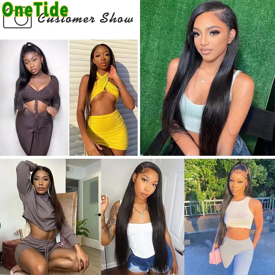 Straight Human Hair Bundles Human Hair Weave Brazilian 100% Human Hair Bundles Remy Hair Extensions